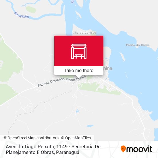 Mapa Avenida Tiago Peixoto, 1149 - Secretária De Planejamento E Obras