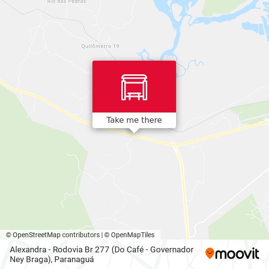 Alexandra - Rodovia Br 277 (Do Café - Governador Ney Braga) map