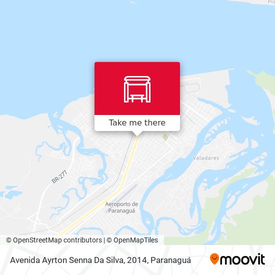 Mapa Avenida Ayrton Senna Da Silva, 2014