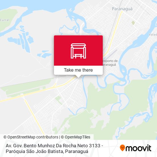 Mapa Av. Gov. Bento Munhoz Da Rocha Neto 3133 - Paróquia São João Batista