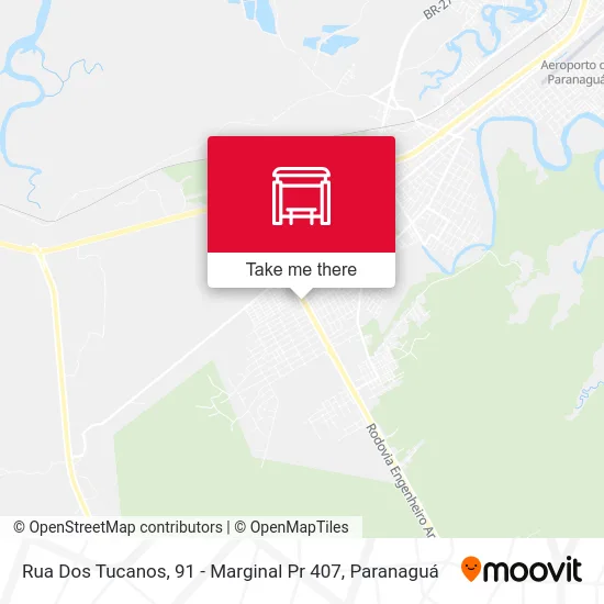 Rua Dos Tucanos, 91 - Marginal Pr 407 map