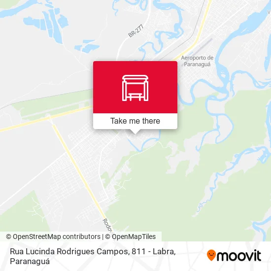Rua Lucinda Rodrigues Campos, 811 - Labra map