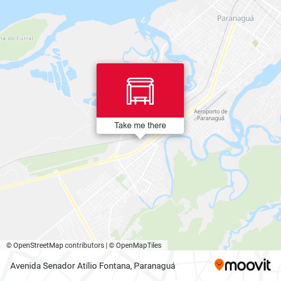 Mapa Avenida Senador Atílio Fontana