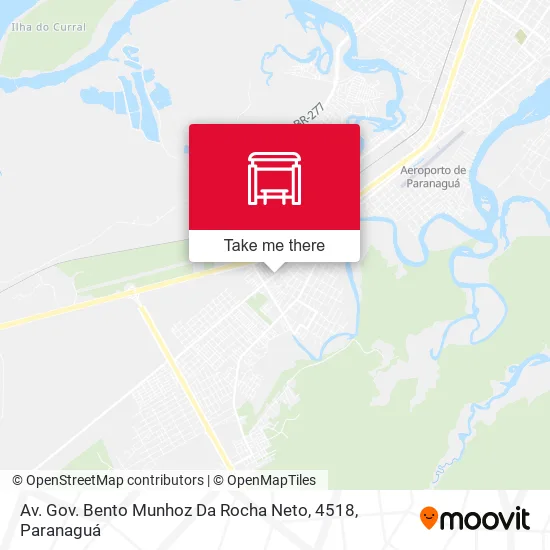 Mapa Av. Gov. Bento Munhoz Da Rocha Neto, 4518