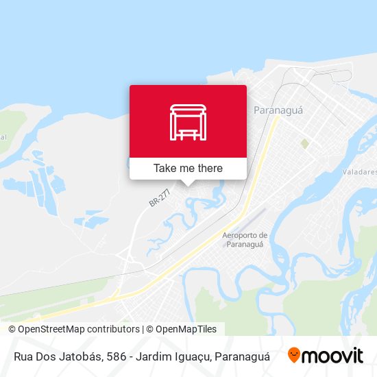 Rua Dos Jatobás, 586 - Jardim Iguaçu map
