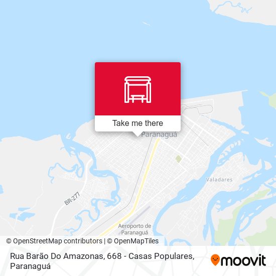 Mapa Rua Barão Do Amazonas, 668 - Casas Populares