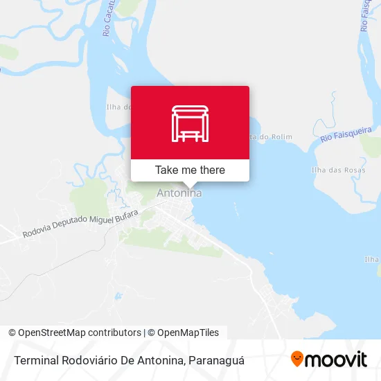 Terminal Rodoviário De Antonina map