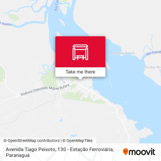 Mapa Avenida Tiago Peixoto, 130 - Estação Ferroviária