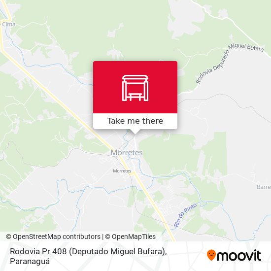 Rodovia Pr 408 (Deputado Miguel Bufara) map