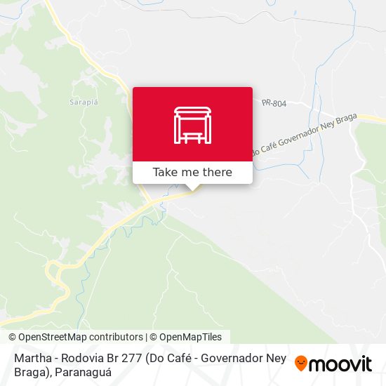 Martha - Rodovia Br 277 (Do Café - Governador Ney Braga) map