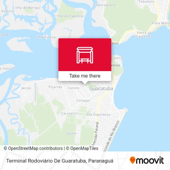 Terminal Rodoviário De Guaratuba map