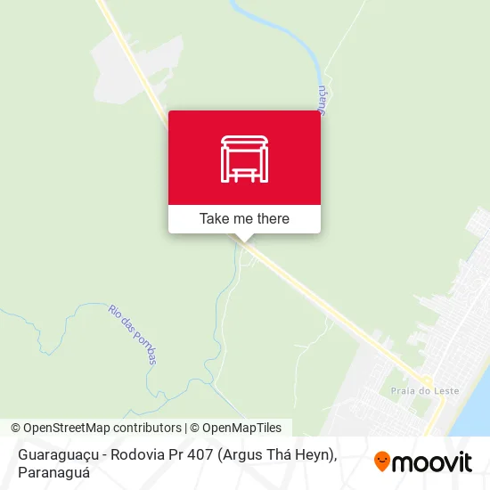 Guaraguaçu - Rodovia Pr 407 (Argus Thá Heyn) map
