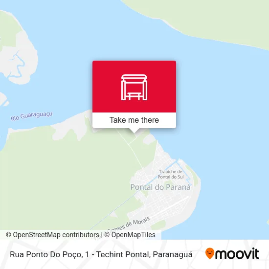 Rua Ponto Do Poço, 1 - Techint Pontal map