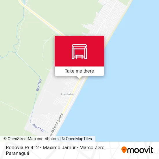 Rodovia Pr 412 - Máximo Jamur - Marco Zero map