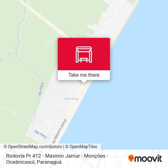 Rodovia Pr 412 - Maximo Jamur - Monções - Oceânicasul map