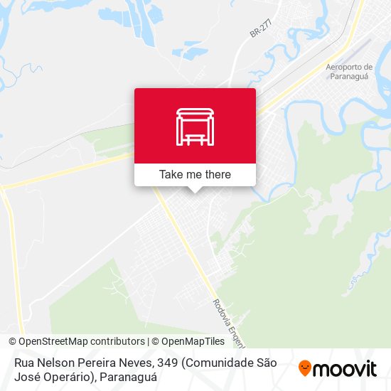 Mapa Rua Nelson Pereira Neves, 349 (Comunidade São José Operário)