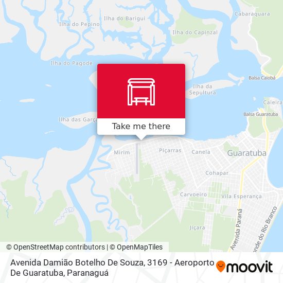 Avenida Damião Botelho De Souza, 3169 - Aeroporto De Guaratuba map