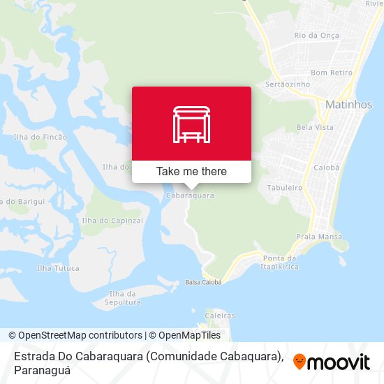 Mapa Estrada Do Cabaraquara (Comunidade Cabaquara)