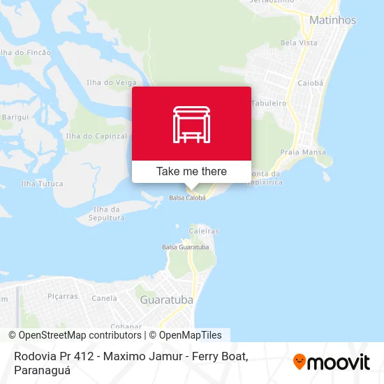 Rodovia Pr 412 - Maximo Jamur - Ferry Boat map