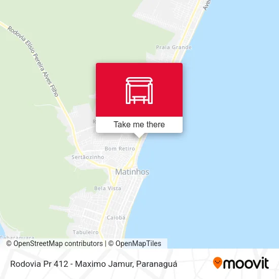 Rodovia Pr 412 - Maximo Jamur map