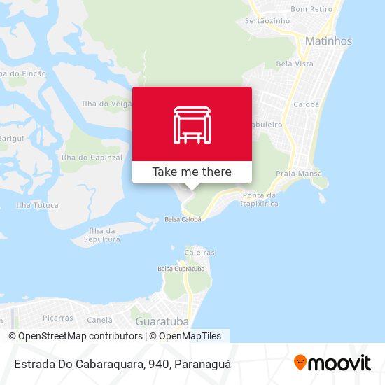 Estrada Do Cabaraquara, 940 map