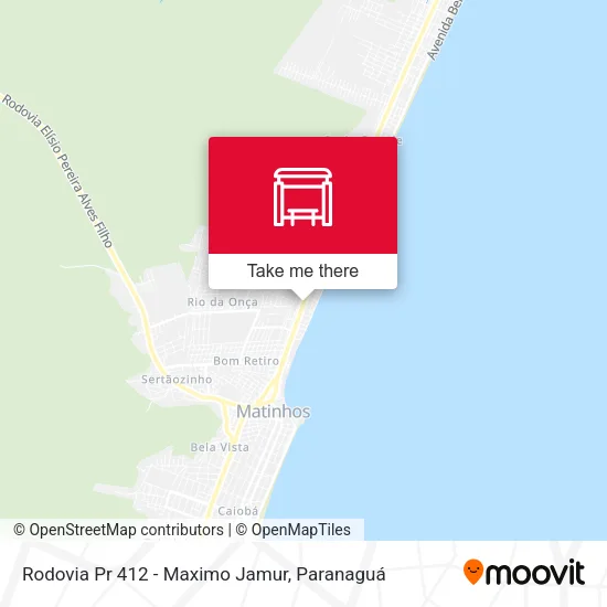 Rodovia Pr 412 - Maximo Jamur map