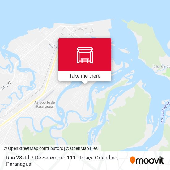 Rua 28 Jd 7 De Setembro 111 - Praça Orlandino map