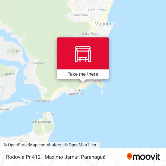 Rodovia Pr 412 - Maximo Jamur map