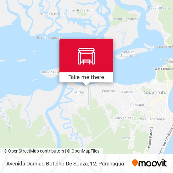 Avenida Damião Botelho De Souza, 12 map
