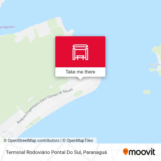 Mapa Terminal Rodoviário Pontal Do Sul