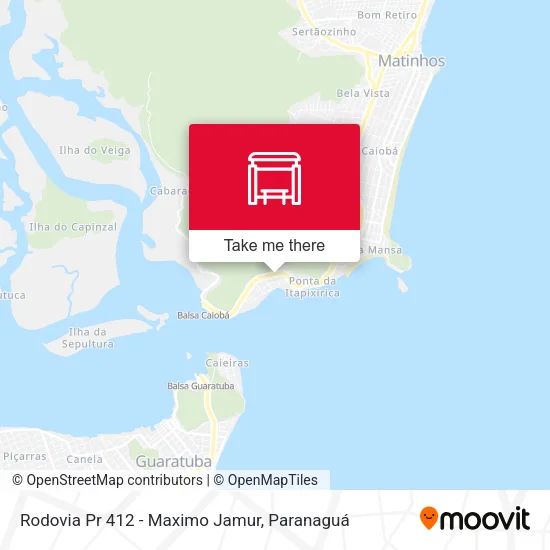 Rodovia Pr 412 - Maximo Jamur map