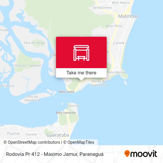 Rodovia Pr 412 - Maximo Jamur map