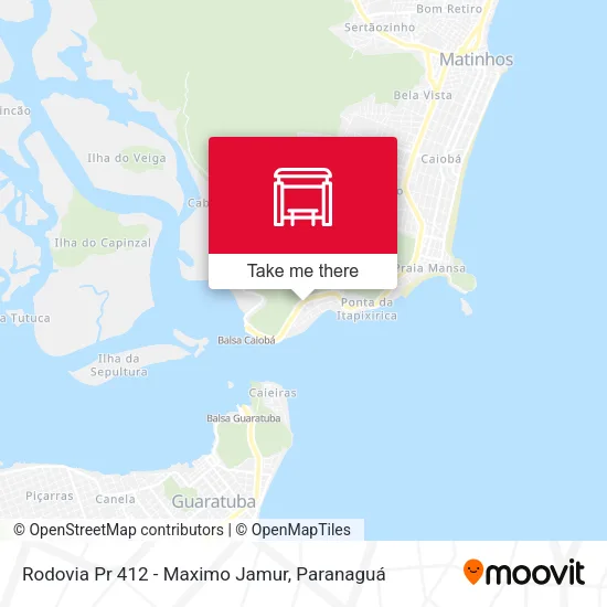 Rodovia Pr 412 - Maximo Jamur map