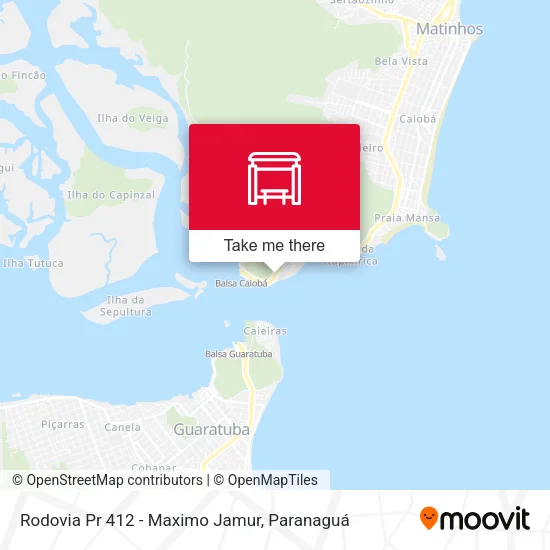 Rodovia Pr 412 - Maximo Jamur map