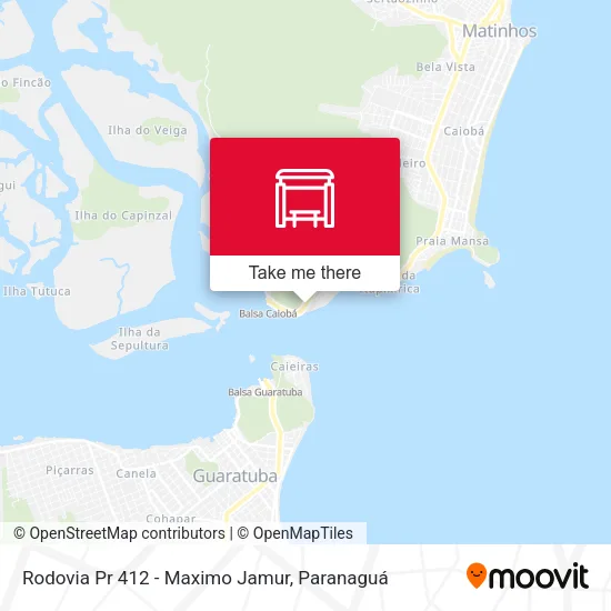 Rodovia Pr 412 - Maximo Jamur map