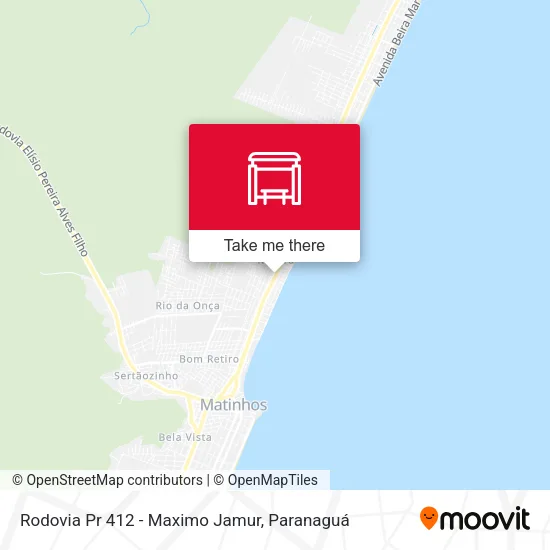 Rodovia Pr 412 - Maximo Jamur map