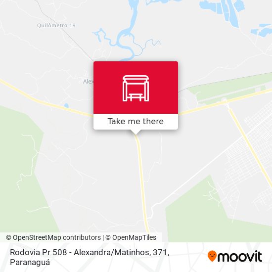 Mapa Rodovia Pr 508 - Alexandra / Matinhos, 371