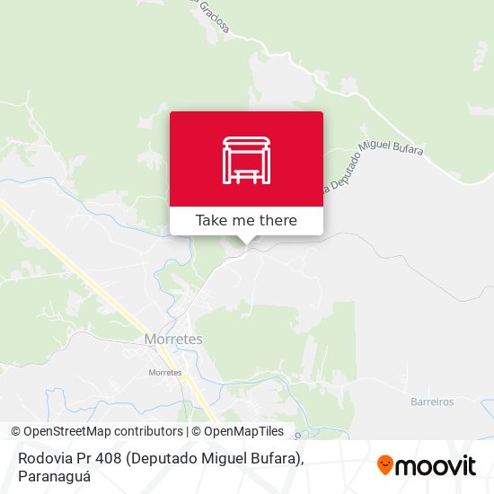 Rodovia Pr 408 (Deputado Miguel Bufara) map