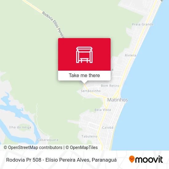 Rodovia Pr 508 - Elísio Pereira Alves map