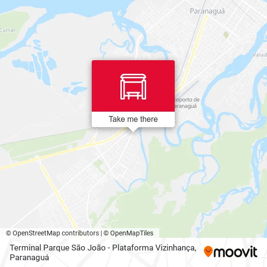 Terminal Parque São João - Plataforma Vizinhança map