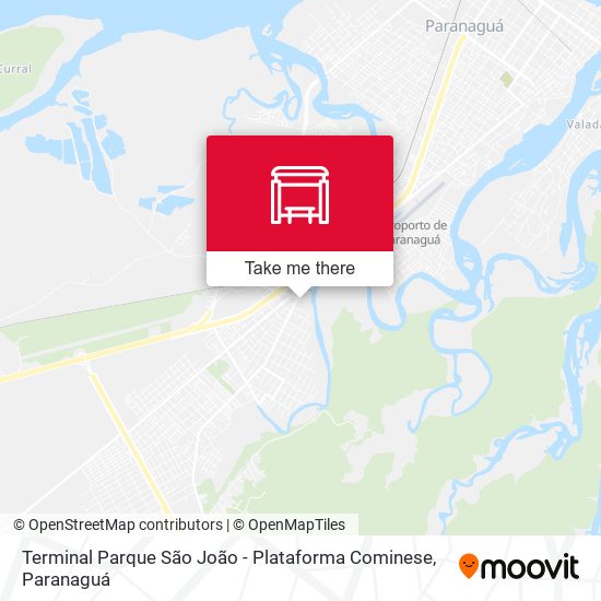 Terminal Parque São João - Plataforma Cominese map