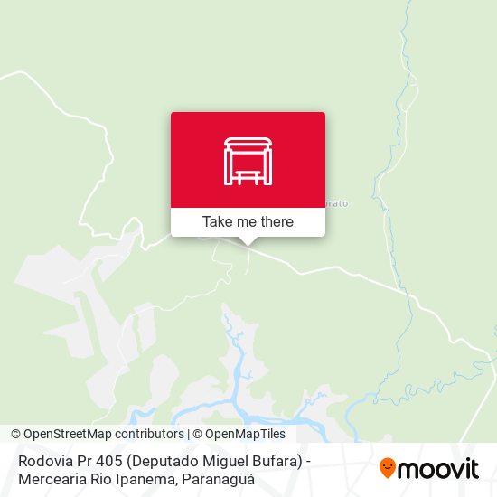 Rodovia Pr 405 (Deputado Miguel Bufara) - Mercearia Rio Ipanema map