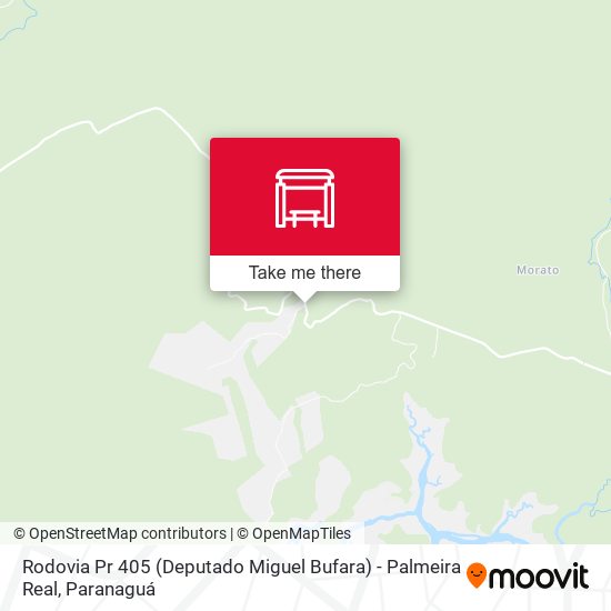 Rodovia Pr 405 (Deputado Miguel Bufara) - Palmeira Real map