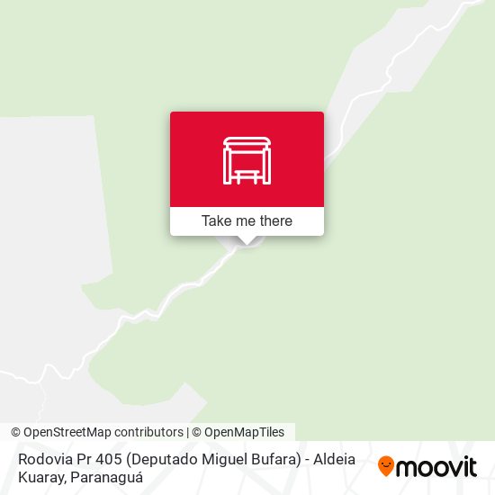 Rodovia Pr 405 (Deputado Miguel Bufara) - Aldeia Kuaray map