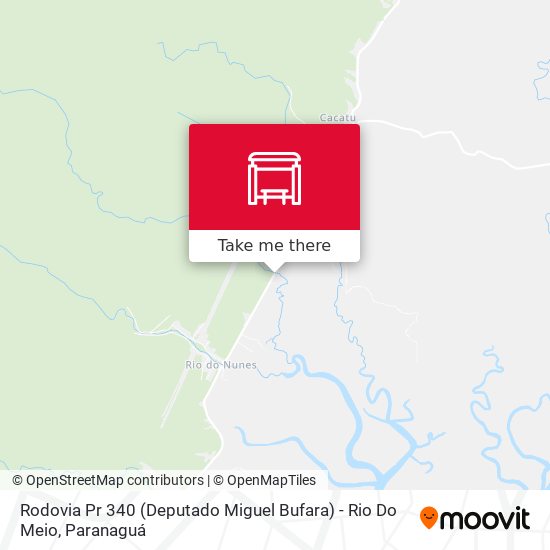 Rodovia Pr 340 (Deputado Miguel Bufara) - Rio Do Meio map