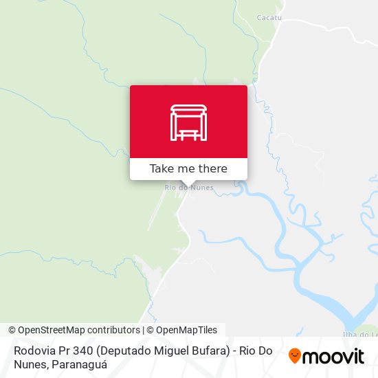 Rodovia Pr 340 (Deputado Miguel Bufara) - Rio Do Nunes map
