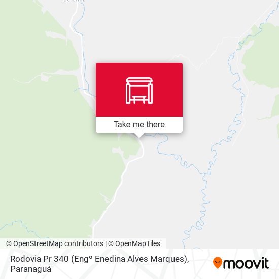 Mapa Rodovia Pr 340 (Engº Enedina Alves Marques)