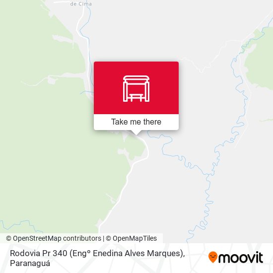 Mapa Rodovia Pr 340 (Engº Enedina Alves Marques)