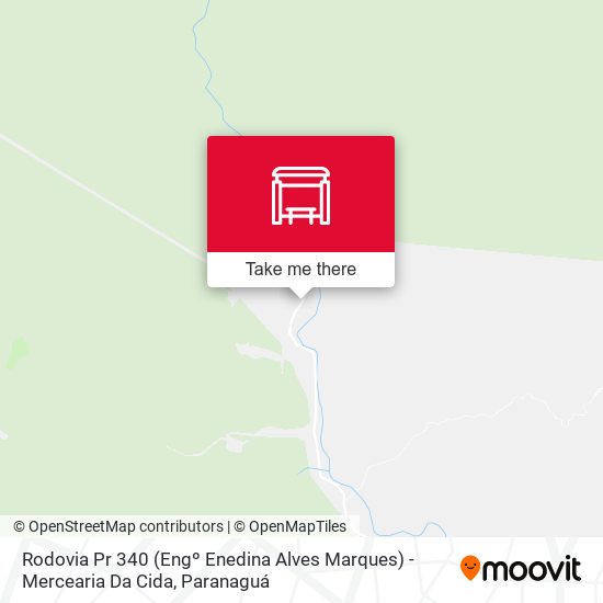 Mapa Rodovia Pr 340 (Engº Enedina Alves Marques) - Mercearia Da Cida