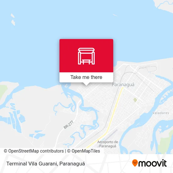 Terminal Vila Guarani map